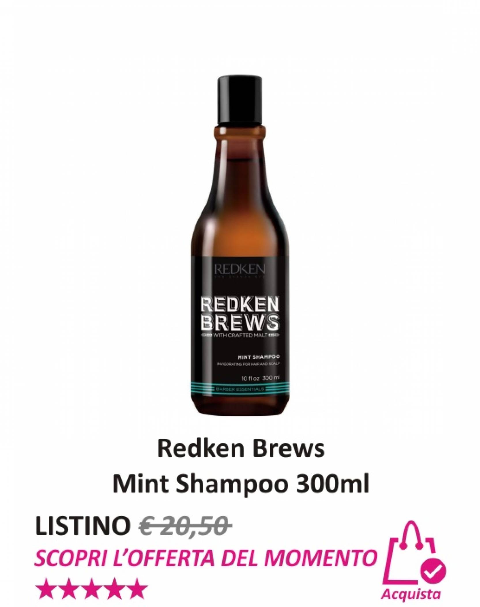 Redken Brews Mint Shampoo 300 ml