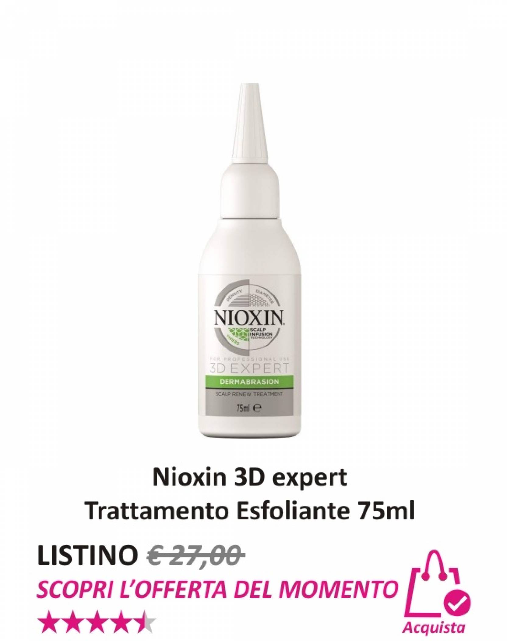 Nioxin 3D Expert Trattamento Esfogliante 75 ml