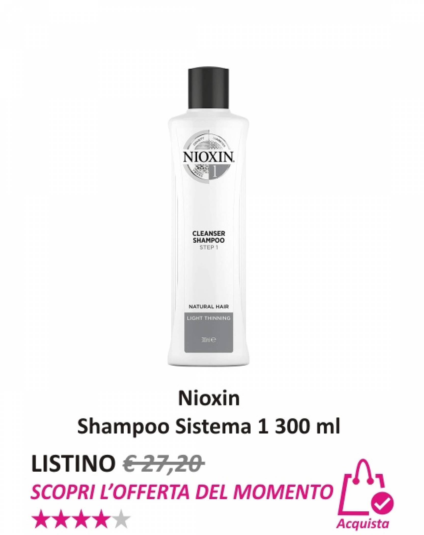 Nioxin Shampoo Sistema 1 300 ml