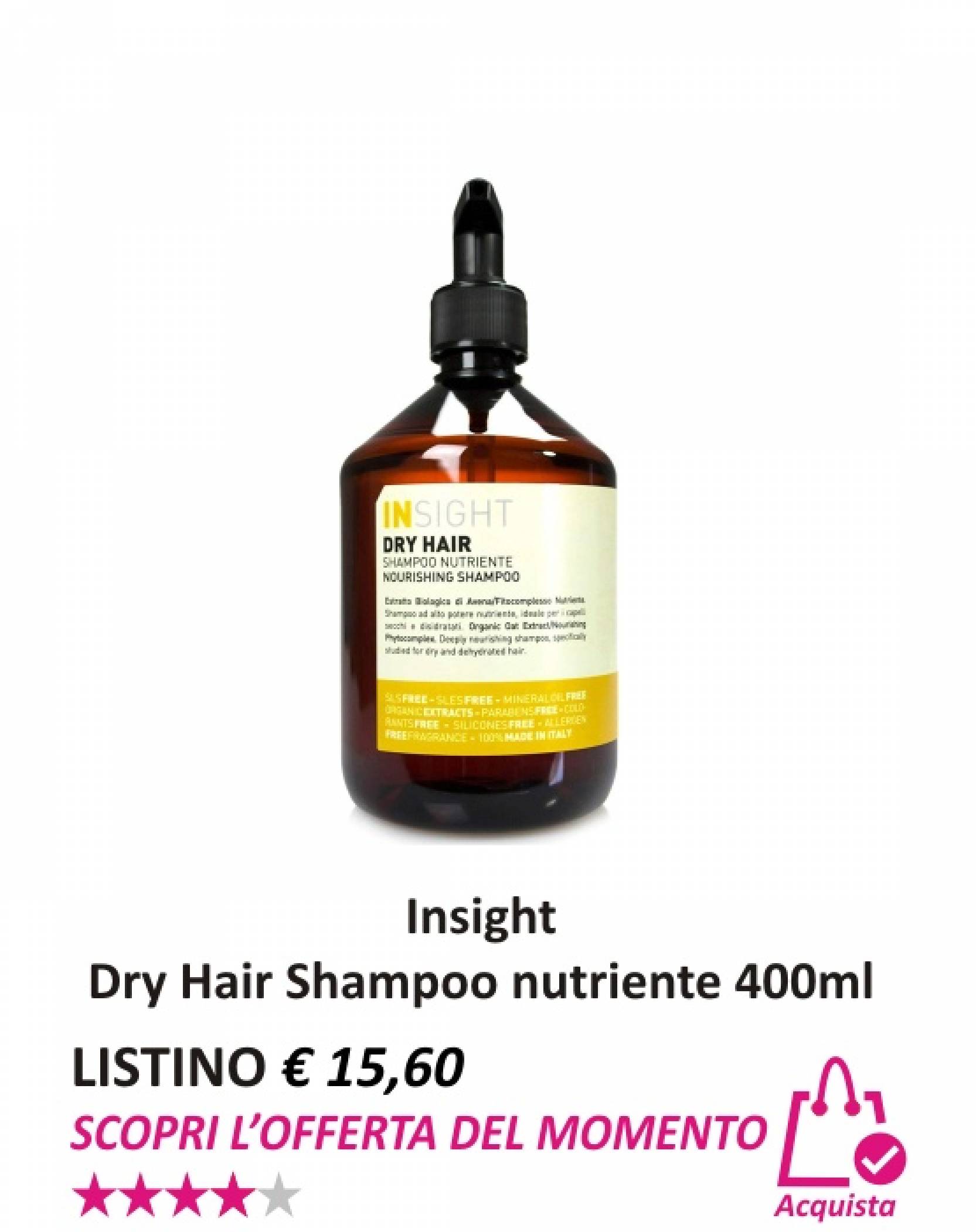 Insight Dry Hair Shampoo Nutriente 400 ml