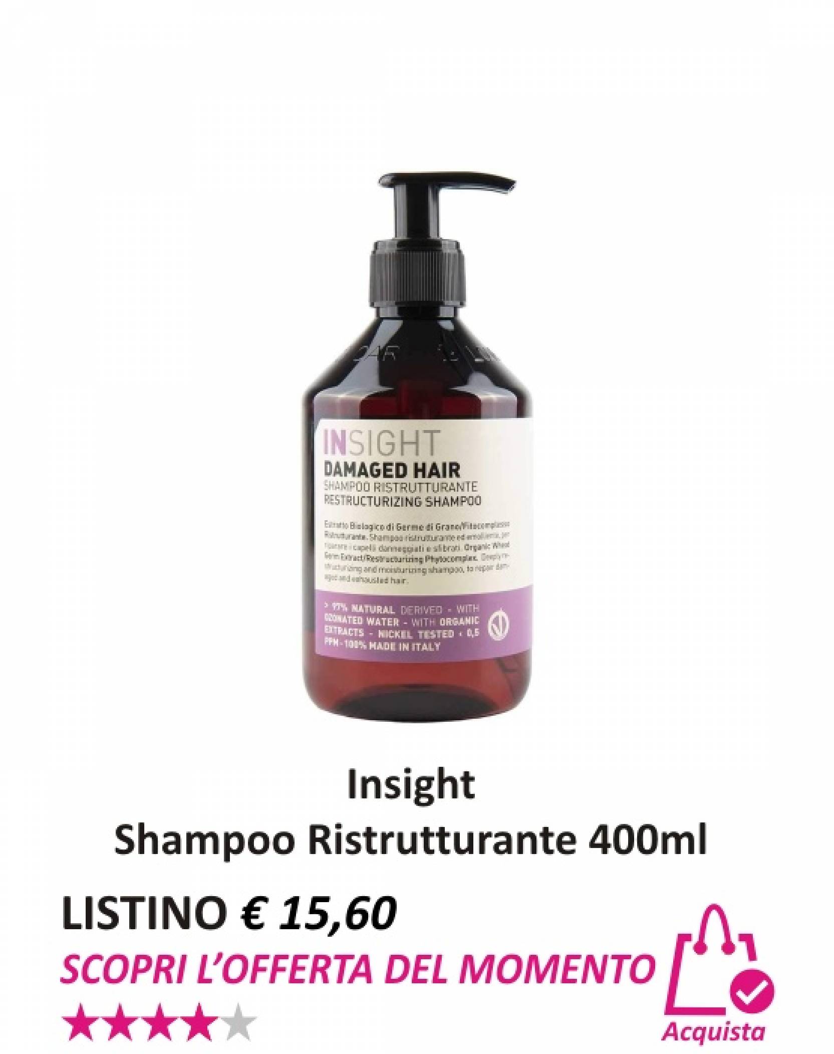 Insight Shampoo Ristrutturante 400 ml