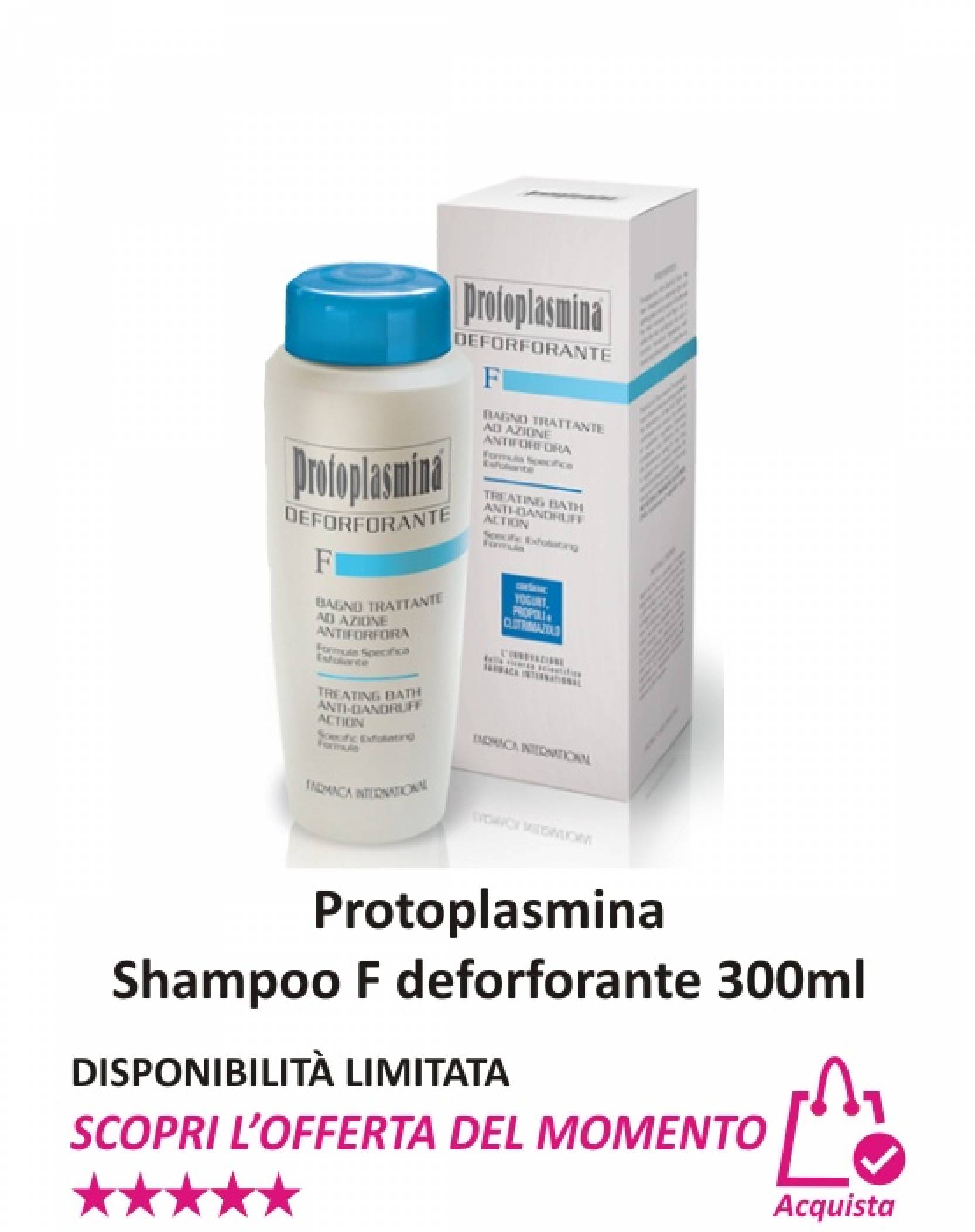 Protoplasmina Shampoo F Deforforante 300 ml